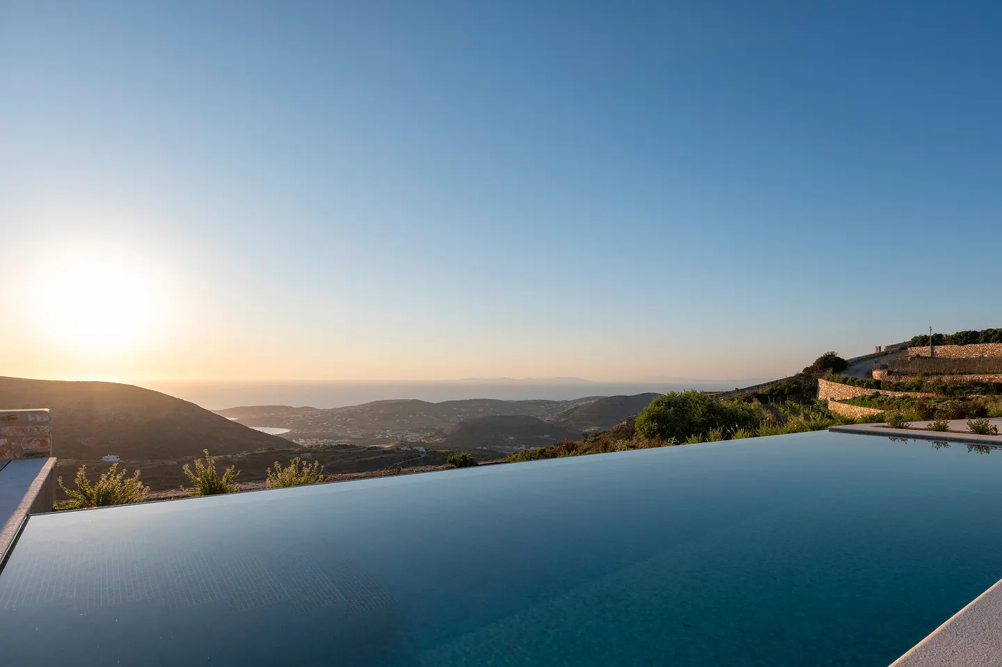 plastires villa pool view